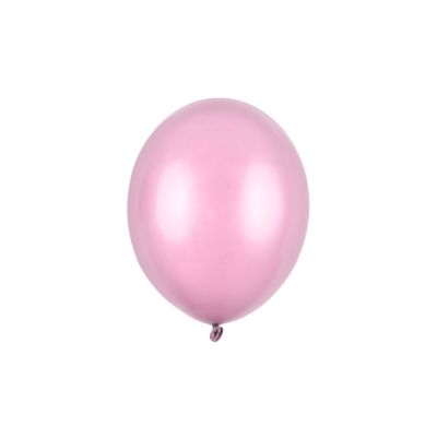 50 PZ Palloncino Palloncini Lattice 27 cm ROSA CONFETTO metallic