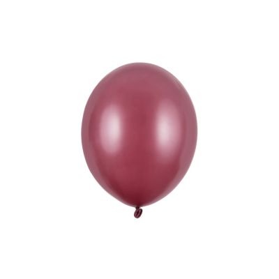 50 PZ Palloncino Palloncini Lattice 27 cm 12 Pollici GRANATA metallic