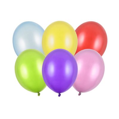 100 PZ Palloncino Palloncini Lattice 30 cm MULTICOLORE metallic