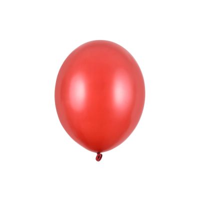 10 PZ palloncini palloncino Lattice 30 cm ROSSO PAPAVERO metallic