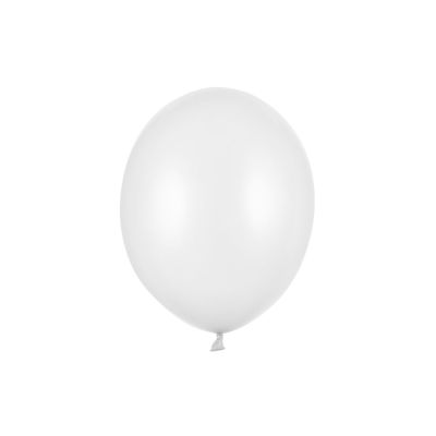 10 PZ Palloncino Palloncini Lattice 30 cm BIANCO PURO metallic