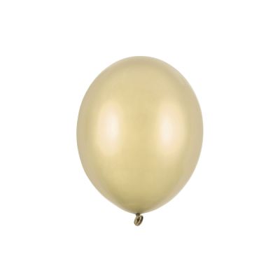 100 PZ Palloncino Palloncini Lattice 30 cm ORO FREDDO metallic