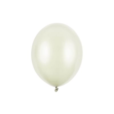 10 PZ palloncini palloncino Lattice 30 cm CREMA CHIARO Metallic