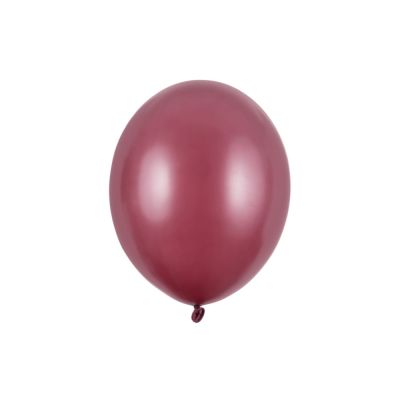 10 PZ Palloncino Palloncini Lattice 30 cm GRANATA metallic