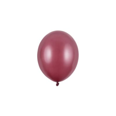 100 PZ Palloncino Palloncini Lattice 5 Pollici 12 cm GRANATA metallic