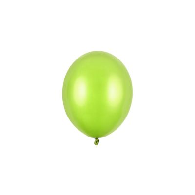 100 PZ Palloncino Palloncini Lattice 12 cm VERDE LIME metallic