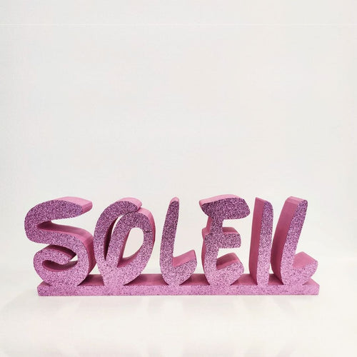Scritta in polistirolo Disney colorata e gllitterata