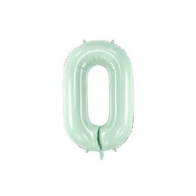 Palloncino FOIL MYLAR numero 0 colore VERDE - 72 CM
