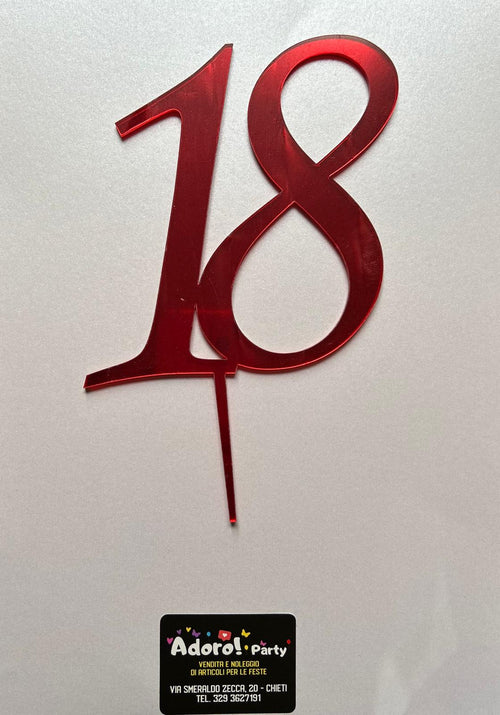 Cake Topper Personalizzato - Numeri e Colori a Scelta