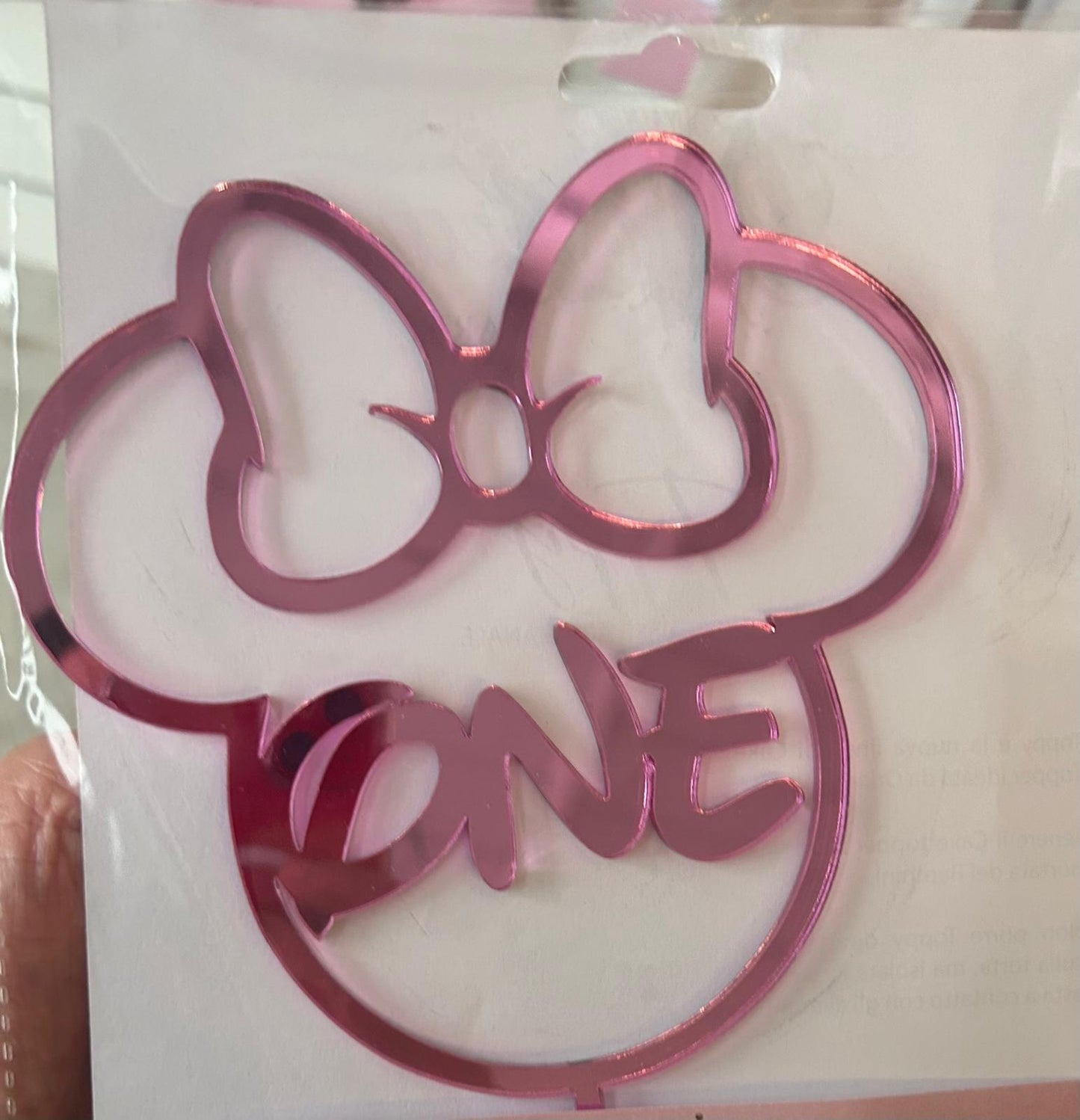 Cake Topper Minnie – Numero Personalizzato