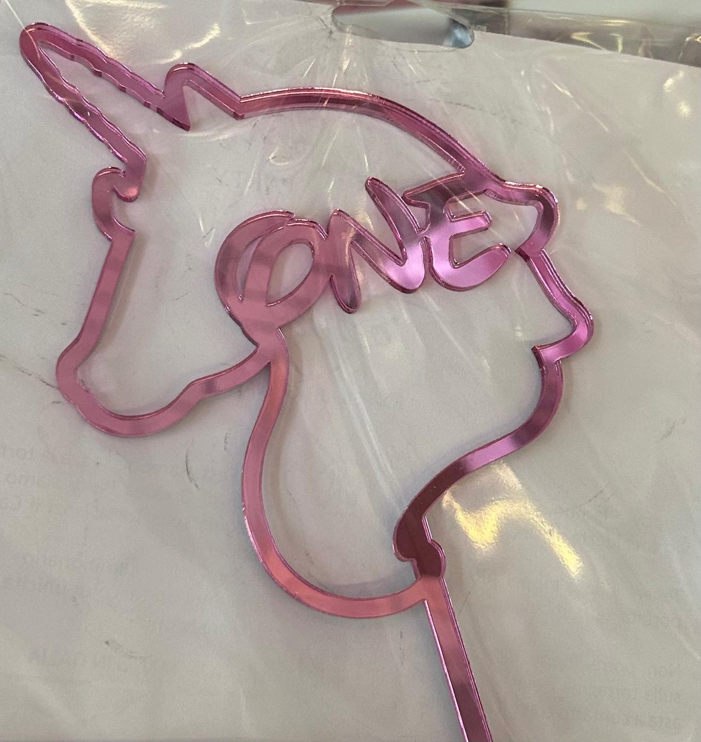 Cake Topper Unicorno – Numero Personalizzato