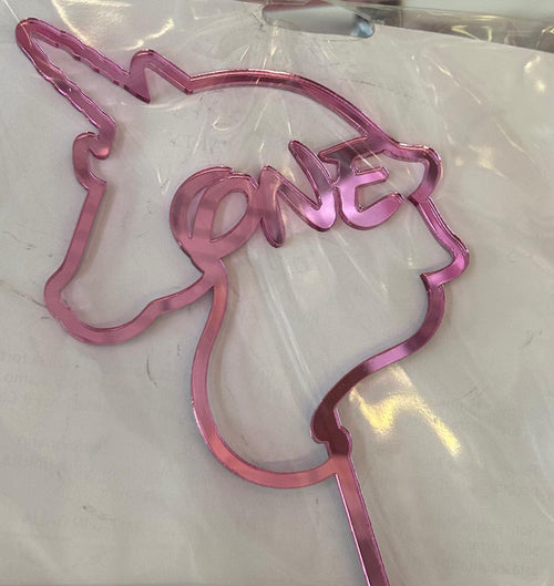 Cake Topper Unicorno – Numero Personalizzato