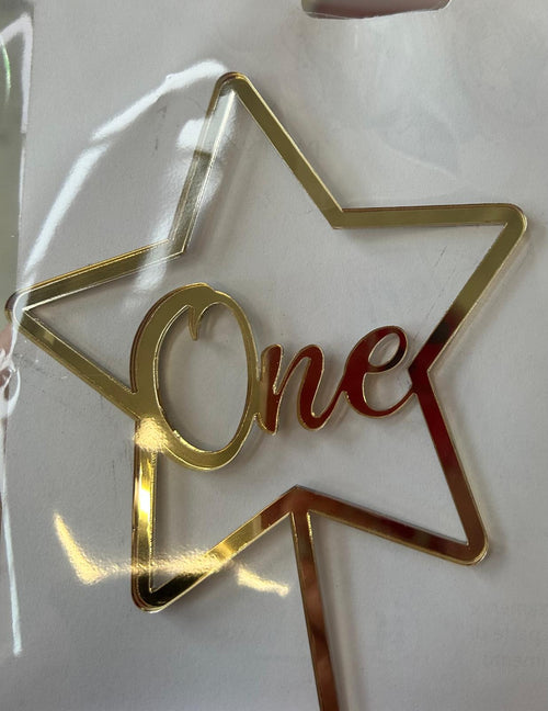 Cake Topper Stella – Numero Personalizzato