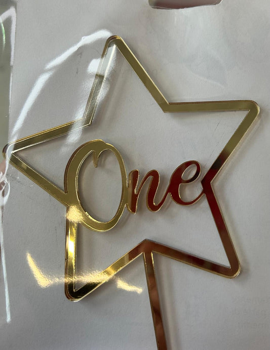 Cake Topper Stella – Numero Personalizzato
