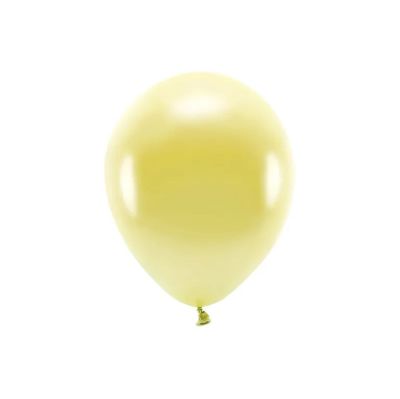 10 PZ Palloncino lattice ECOLOGICO 26 cm colore ORO CHIARO METAL