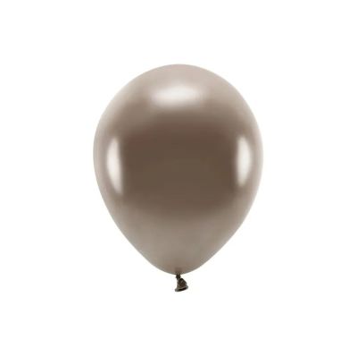 10 PZ Palloncino lattice ECOLOGICO 26 cm colore MARRONE METALLICO