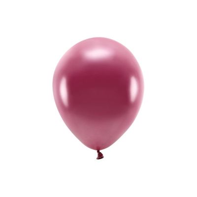 10 PZ Palloncino lattice ecologico 30 cm ROSSO INTENSO Metallic