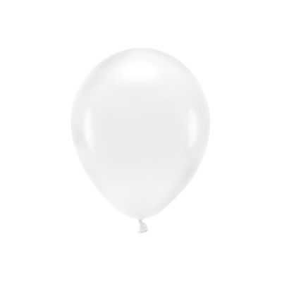 10 PZ Palloncino lattice ecologico 30 cm CRYSTAL CLEAR trasparente