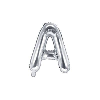 Palloncino FOIL MYLAR ARGENTO lettera A cm 35