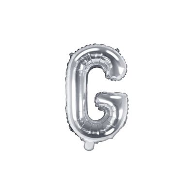 Palloncino FOIL MYLAR ARGENTO lettera G cm 35