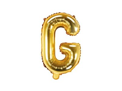 Palloncino FOIL MYLAR ORO lettera G da cm 35