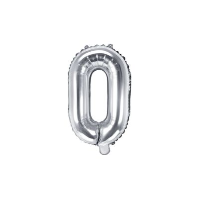 Palloncino FOIL MYLAR ARGENTO lettera O cm 35