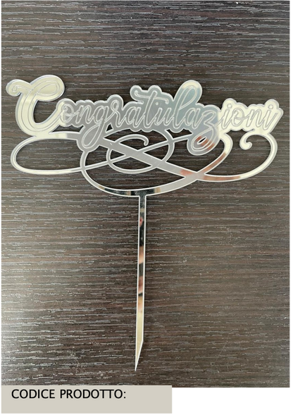 Cake topper - Scritta Personalizzata