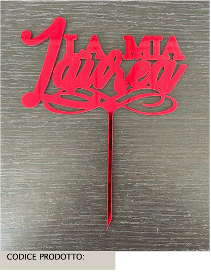 Cake topper - Scritta Personalizzata